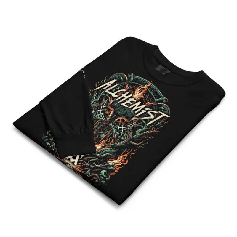 Flaming Hammer heavyweight long-sleeve shirt