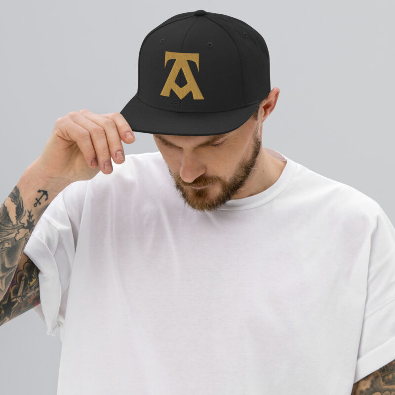 Snapback Hat - GOLD Emblem