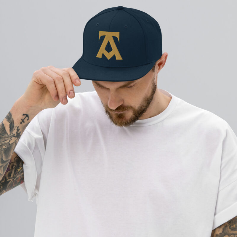 Snapback Hat - GOLD Emblem