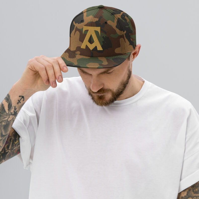 Snapback Hat - GOLD Emblem